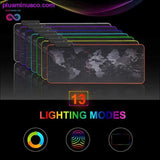 Plus Minus Co Gaming Mouse Pad Computer Mousepad Large Mouse Pad Gamer RGB, view 2