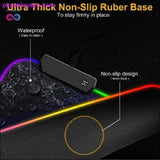 Plus Minus Co Gaming Mouse Pad Computer Mousepad Large Mouse Pad Gamer RGB, view 3