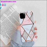 Plus Minus Co Geometric Marble iPhone Case Coque Holder For iPhone 11 Pro, view 4