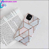 Plus Minus Co Geometric Marble iPhone Case Coque Holder For iPhone 11 Pro, view 6