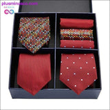 Plus Minus Co Gift box Pack Mens Tie Skinny Pink palid 100% Silk Classic, view 2