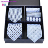Plus Minus Co Gift box Pack Mens Tie Skinny Pink palid 100% Silk Classic, view 3
