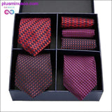 Plus Minus Co Gift box Pack Mens Tie Skinny Pink palid 100% Silk Classic, view 6