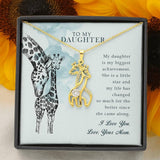Plus Minus Co Giraffe Pendant Mother Daughter Necklace, Gift for Daughter,, view 4
