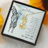 Plus Minus Co Giraffe Pendant Mother Daughter Necklace, Gift for Daughter,, view 6