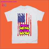 Plus Minus Co Girl Dad | American Flag T-Shirts, view 2