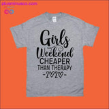 Plus Minus Co Girls Weekend Cheaper than Therapy 2020 T-Shirts, view 3