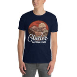 Plus Minus Co glacier national park Montana's Rocky Mountains t-shirt, view 2