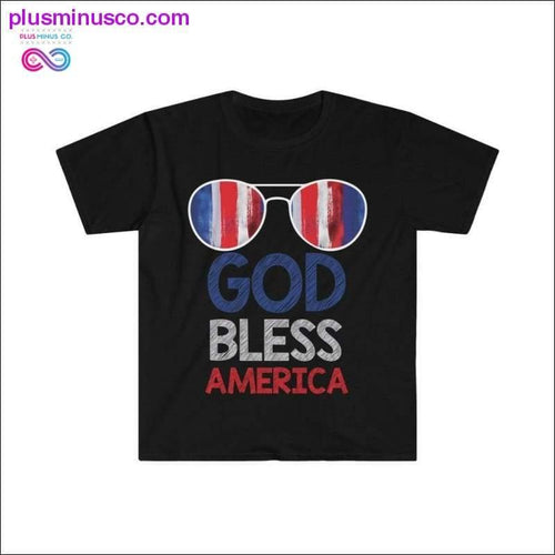 Plus Minus Co God Bless America Sunglasses Designed T-shirt