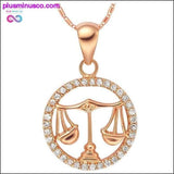 Plus Minus Co Gold Pendant Zodiac Necklace, view 4