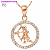 Plus Minus Co Gold Pendant Zodiac Necklace, view 5
