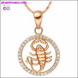 Plus Minus Co Gold Pendant Zodiac Necklace, view 6