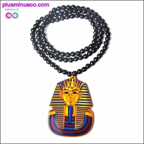 Plus Minus Co Golden Egyptian Pharaoh Necklace