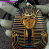 Plus Minus Co Golden Egyptian Pharaoh Necklace, view 3