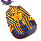 Plus Minus Co Golden Egyptian Pharaoh Necklace, view 4