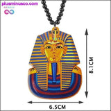 Plus Minus Co Golden Egyptian Pharaoh Necklace, view 5