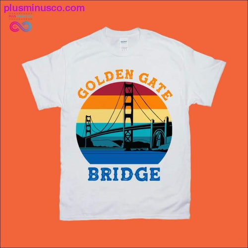 Plus Minus Co Golden Gate Bridge | Retro Sunset T-Shirts