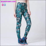 Plus Minus Co Gradient Rainbow Weed Maple Leaf Printed Elastic Slim, view 2