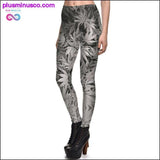 Plus Minus Co Gradient Rainbow Weed Maple Leaf Printed Elastic Slim, view 3