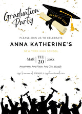 Plus Minus Co Graduation Invitation, 2023 Graduation Invitation, 2023 Graduation, Graduation Announcement, Graduation Card Template, Canva Template Two, view 5