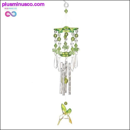 Plus Minus Co Green Hummingbird Chimes ll PlusMinusco.com