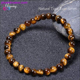 Plus Minus Co Green Tiger Eye Bracelet Natural Stone Energy Healing Beads, view 4