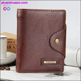 Plus Minus Co Guaranteed Genuine Leather Brand Men Wallets Design Short, view 6