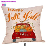 Plus Minus Co Halloween Pillow Cases Happy Fall Y'all Cotton Linen Sofa, view 5