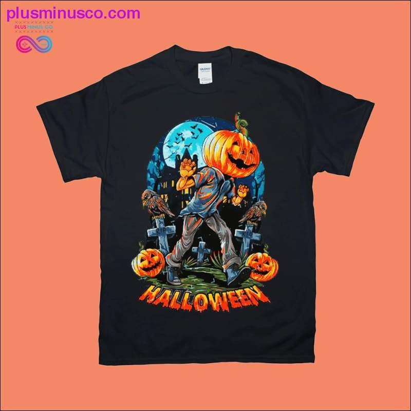 Plus Minus Co Halloween Pumpkins T-Shirts