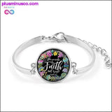 Plus Minus Co Handmade Bible Verse Charms Bracelet Art Glass Dome, view 2