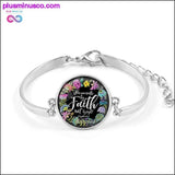 Plus Minus Co Handmade Bible Verse Charms Bracelet Art Glass Dome, view 6
