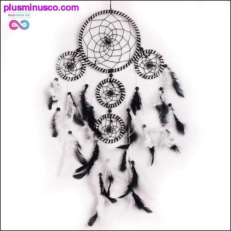 Plus Minus Co Handmade Black and White DreamCatcher