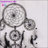 Plus Minus Co Handmade Black and White DreamCatcher, view 3