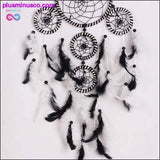 Plus Minus Co Handmade Black and White DreamCatcher, view 6