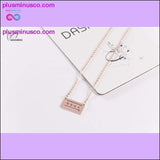 Plus Minus Co Handmade Brushed Metal Chicago Flag Necklace - Chicago State, view 4