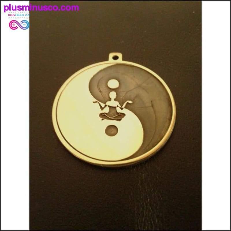 Plus Minus Co Handmade & Etched Yin Yang Buddha Necklace