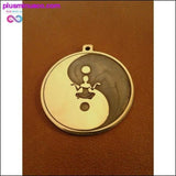 Plus Minus Co Handmade & Etched Yin Yang Buddha Necklace, view 2