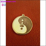 Plus Minus Co Handmade & Etched Yin Yang Buddha Necklace, view 3