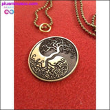 Plus Minus Co Handmade & Etched Yin Yang Tree Of Life Necklace, view 3