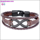 Plus Minus Co Handmade Infinity Symbol Leather Bracelet, view 6