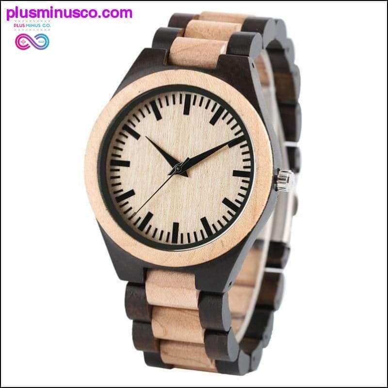 Plus Minus Co Handmade Luxury Maple Wooden Watch