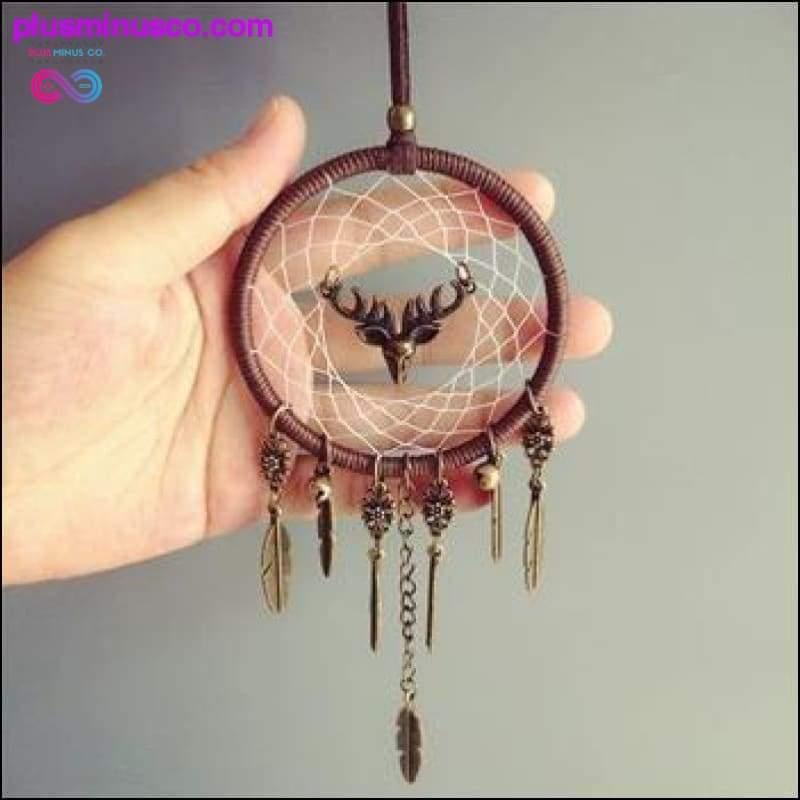 Plus Minus Co Handmade Moose DreamCatcher with Jingle Bells