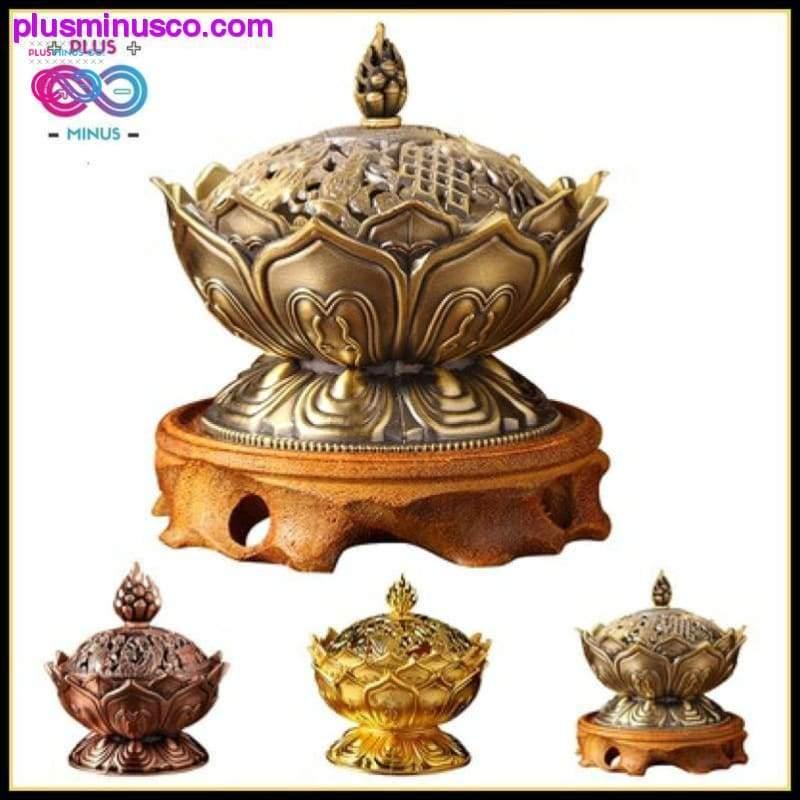 Plus Minus Co Handmade Tibetan Lotus Incense Burner