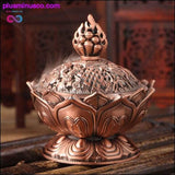 Plus Minus Co Handmade Tibetan Lotus Incense Burner, view 4