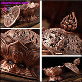Plus Minus Co Handmade Tibetan Lotus Incense Burner, view 5
