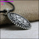 Plus Minus Co Handmade Tibetan Mandala Flower Necklace, view 3