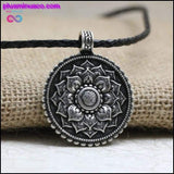 Plus Minus Co Handmade Tibetan Mandala Flower Necklace, view 5
