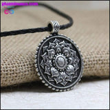 Plus Minus Co Handmade Tibetan Mandala Flower Necklace, view 6