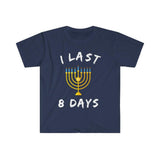 Plus Minus Co Hanukkah Gift, I Last 8 Days / Let'S Get Lit T-Shirts || Chanukah Gift ideas || Chanukah 2022,Jewish Sayings Tee, Jewish High Holidays, view 2