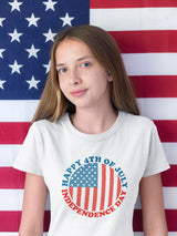 Plus Minus Co Happy 4th Of July | Independence Day | Circle American Flag, Fourth Of July Shirt,Patriotic Shirt,Independence Day Shirts,Patriotic Family, view 2
